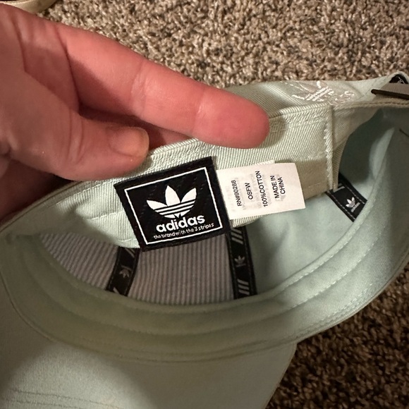 Adidas Women’s Teal Trefoil Hat - Picture 6 of 6